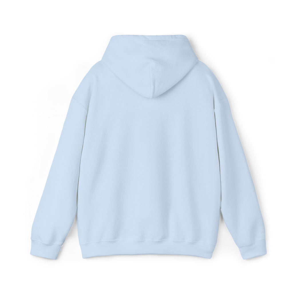 Minimalist Arch Logo Hoodie — Small Chest Graphic Casual Pullover